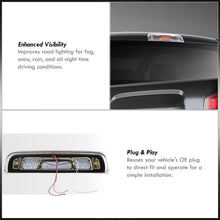 Load image into Gallery viewer, Chevrolet Silverado 1500 2014-2018 / 2500HD 3500HD 2015-2019 / GMC Sierra 1500 2014-2018 / 2500HD 3500HD 2015-2019 LED 3rd Brake Light Chrome Housing Clear Len