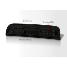 Load image into Gallery viewer, Chevrolet Silverado 1500 2014-2018 / 2500HD 3500HD 2015-2019 / GMC Sierra 1500 2014-2018 / 2500HD 3500HD 2015-2019 LED 3rd Brake Light Chrome Housing Smoke Len