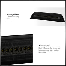 Load image into Gallery viewer, Toyota Tacoma 2016-2023 Strobe LED 3rd Brake Light Chrome Housing Smoke Len