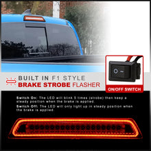 Load image into Gallery viewer, Toyota Tacoma 2016-2023 Strobe LED 3rd Brake Light Chrome Housing Smoke Len