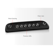 Load image into Gallery viewer, Toyota Tacoma 1995-2015 LED 3rd Brake Light Black Housing Clear Len