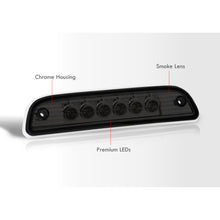 Load image into Gallery viewer, Toyota Tacoma 1995-2015 LED 3rd Brake Light Chrome Housing Smoke Len