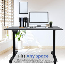 Load image into Gallery viewer, 47 x 24 Inch Height Adjustable Raising Standing Desk, Gaming Table with Smart Control for Bedroom, Gaming, Home, Office - Black