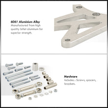 Load image into Gallery viewer, Pontiac Power Steering and Alternator Bracket Set Silver