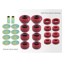 Load image into Gallery viewer, Chevrolet Silverado 1500 4WD 2007-2013 / GMC Sierra 1500 4WD 2007-2013 Body Mount Bushings Kit Red