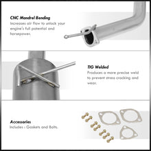 Load image into Gallery viewer, Acura Integra GSR Hatchback 1994-2001 N1 Style Stainless Steel Catback Exhaust System Gunmetal (Piping: 2.5" / 65mm | Tip: 4.5")