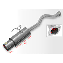 Load image into Gallery viewer, Acura Integra GSR Hatchback 1994-2001 N1 Style Stainless Steel Catback Exhaust System Gunmetal (Piping: 2.5" / 65mm | Tip: 4.5")