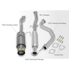 Load image into Gallery viewer, Acura Integra GSR Hatchback 1994-2001 N1 Style Stainless Steel Catback Exhaust System Gunmetal (Piping: 2.5" / 65mm | Tip: 4.5")