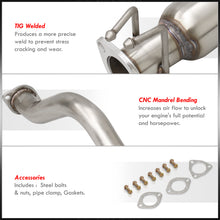 Load image into Gallery viewer, Acura RSX Type-S 2002-2006 N1 Style Stainless Steel Catback Exhaust System Gunmetal (Piping: 2.5" / 65mm | Tip: 4.5")