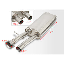 Load image into Gallery viewer, Cadillac Escalade 6.0L V8 2002-2006 Dual Tip Stainless Steel Catback Exhaust System (Excluding ESV & EXT Models) (Piping: 2.5" / 65mm | Tip: 4.5")