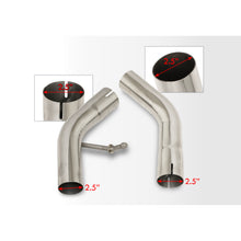 Load image into Gallery viewer, Cadillac Escalade 6.0L V8 2002-2006 Dual Tip Stainless Steel Catback Exhaust System (Excluding ESV & EXT Models) (Piping: 2.5" / 65mm | Tip: 4.5")