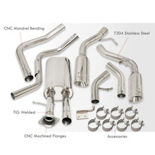 Load image into Gallery viewer, Cadillac Escalade 6.0L V8 2002-2006 Dual Tip Stainless Steel Catback Exhaust System (Excluding ESV & EXT Models) (Piping: 2.5" / 65mm | Tip: 4.5")