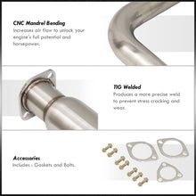 Load image into Gallery viewer, Honda Civic Coupe / Sedan 1992-2000 N1 Style Stainless Steel Catback Exhaust System Gunmetal (Piping: 2.5" / 65mm | Tip: 4.5")