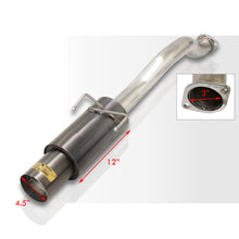 Load image into Gallery viewer, Honda Civic Coupe / Sedan 1992-2000 N1 Style Stainless Steel Catback Exhaust System Gunmetal (Piping: 2.5" / 65mm to 3.0" / 76mm | Tip: 4.5")