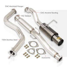 Load image into Gallery viewer, Honda Civic Coupe / Sedan 1992-2000 N1 Style Stainless Steel Catback Exhaust System Gunmetal (Piping: 2.5" / 65mm to 3.0" / 76mm | Tip: 4.5")