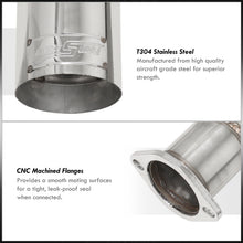 Load image into Gallery viewer, Honda Civic Coupe / Sedan 1992-2000 N1 Style Stainless Steel Catback Exhaust System (Piping: 2.5" / 65mm to 3.0" / 76mm | Tip: 4.5")
