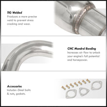 Load image into Gallery viewer, Honda Civic Coupe / Sedan 1992-2000 N1 Style Stainless Steel Catback Exhaust System (Piping: 2.5" / 65mm to 3.0" / 76mm | Tip: 4.5")