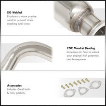 Load image into Gallery viewer, Honda Civic Hatchback 1992-1995 N1 Style Stainless Steel Catback Exhaust System (Piping: 2.5" / 65mm | Tip: 4.5")