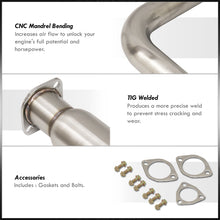 Load image into Gallery viewer, Honda Civic Hatchback 1996-2000 N1 Style Stainless Steel Catback Exhaust System Gunmetal (Piping: 2.5" / 65mm | Tip: 4.5")