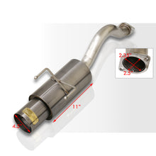 Load image into Gallery viewer, Honda Civic Hatchback 1996-2000 N1 Style Stainless Steel Catback Exhaust System Gunmetal (Piping: 2.5" / 65mm | Tip: 4.5")