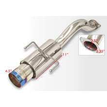 Load image into Gallery viewer, Honda Civic Hatchback 1996-2000 N1 Style Stainless Steel Catback Exhaust System Burnt Tip (Piping: 2.5" / 65mm | Tip: 4.5")
