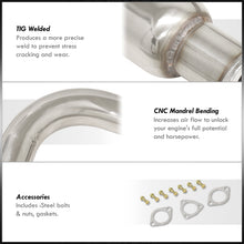 Load image into Gallery viewer, Honda Civic Hatchback 1996-2000 N1 Style Stainless Steel Catback Exhaust System (Piping: 2.5" / 65mm | Tip: 4.5")