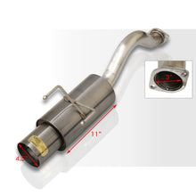 Load image into Gallery viewer, Honda Civic Hatchback 1996-2000 N1 Style Stainless Steel Catback Exhaust System Gunmetal (Piping: 2.5" / 65mm to 3.0" / 76mm | Tip: 4.5")