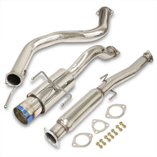 Load image into Gallery viewer, Honda Civic Hatchback 1996-2000 N1 Style Stainless Steel Catback Exhaust System Burnt Tip (Piping: 2.5" / 65mm to 3.0" / 76mm | Tip: 4.5")