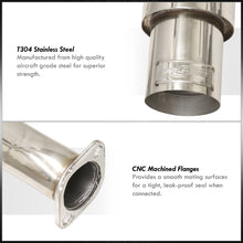 Load image into Gallery viewer, Honda Civic Hatchback 1996-2000 N1 Style Stainless Steel Catback Exhaust System (Piping: 2.5" / 65mm to 3.0" / 76mm | Tip: 4.5")