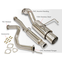 Load image into Gallery viewer, Honda Civic Hatchback 1996-2000 N1 Style Stainless Steel Catback Exhaust System (Piping: 2.5" / 65mm to 3.0" / 76mm | Tip: 4.5")