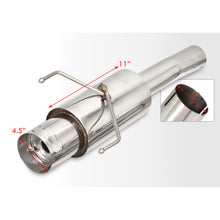 Load image into Gallery viewer, Honda Accord Coupe & Sedan 2.2L I4 1990-1993 N1 Style Stainless Steel Catback Exhaust System (Piping: 2.5" / 65mm to 3.0" / 76mm | Tip: 4.5")