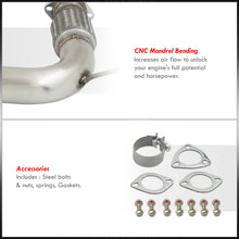 Load image into Gallery viewer, Honda Accord 2.2L I4 1994-1997 N1 Style Stainless Steel Catback Exhaust System Gunmetal (Piping: 2.5" / 65mm to 3.0" / 76mm | Tip: 4.5")