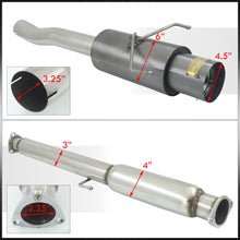 Load image into Gallery viewer, Honda Accord 2.2L I4 1994-1997 N1 Style Stainless Steel Catback Exhaust System Gunmetal (Piping: 2.5" / 65mm to 3.0" / 76mm | Tip: 4.5")