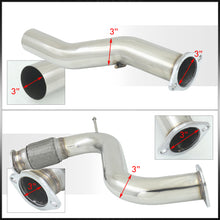 Load image into Gallery viewer, Honda Accord 2.2L I4 1994-1997 N1 Style Stainless Steel Catback Exhaust System (Piping: 2.5" / 65mm to 3.0" / 76mm | Tip: 4.5")