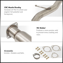 Load image into Gallery viewer, Honda Accord 2.2L I4 1994-1997 N1 Style Stainless Steel Catback Exhaust System Gunmetal (Piping: 2.5" / 65mm | Tip: 4.5")