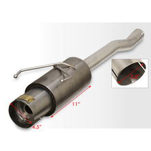 Load image into Gallery viewer, Honda Accord 2.2L I4 1994-1997 N1 Style Stainless Steel Catback Exhaust System Gunmetal (Piping: 2.5" / 65mm | Tip: 4.5")
