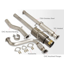 Load image into Gallery viewer, Honda Accord 2.2L I4 1994-1997 N1 Style Stainless Steel Catback Exhaust System Gunmetal (Piping: 2.5" / 65mm | Tip: 4.5")