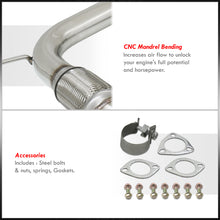 Load image into Gallery viewer, Honda Accord 2.2L I4 1994-1997 N1 Style Stainless Steel Catback Exhaust System Burnt Tip (Piping: 2.5" / 65mm | Tip: 4.5")