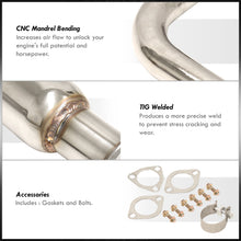 Load image into Gallery viewer, Honda Accord 2.2L I4 1994-1997 N1 Style Stainless Steel Catback Exhaust System (Piping: 2.5" / 65mm | Tip: 4.5")