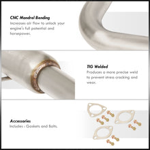 Load image into Gallery viewer, Honda Prelude 1992-1996 N1 Style Stainless Steel Catback Exhaust System Gunmetal (Piping: 2.25" / 58mm to 2.5" / 65mm | Tip: 4.5")