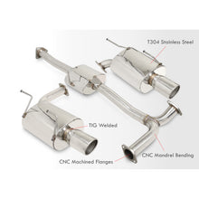 Load image into Gallery viewer, Honda S2000 2000-2009 Stainless Steel Catback Exhaust System (Piping: 2.5" / 65mm | Tip: 4.0")