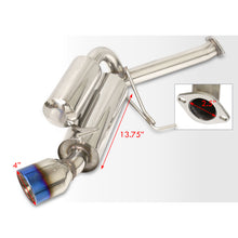 Load image into Gallery viewer, Infiniti G35 Coupe 2003-2007 / Nissan 350Z 2003-2009 Hi-Power Style Oval Dual Tip Stainless Steel Catback Exhaust System Burnt Tip (Piping: 2.25" / 58mm | Tip: 4.0")