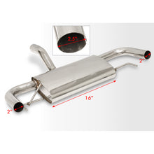 Load image into Gallery viewer, Lexus CT200H 2011-2017 Dual Stainless Steel Catback Exhaust System (Piping: 2.0" / 50mm | Tip: 4.0")
