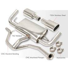 Load image into Gallery viewer, Lexus CT200H 2011-2017 Dual Stainless Steel Catback Exhaust System (Piping: 2.0" / 50mm | Tip: 4.0")