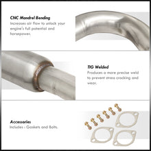 Load image into Gallery viewer, Mitsubishi Eclipse GST Turbo 1995-1999 N1 Style Stainless Steel Catback Exhaust System (Piping: 2.5" / 65mm to 3.0" / 76mm | Tip: 4.5")