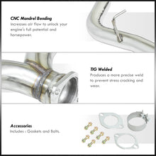 Load image into Gallery viewer, Subaru Impreza WRX Sedan 2008-2014 Stainless Steel Catback Exhaust System (Piping: 2.5" / 65mm | Tip: 4.0")