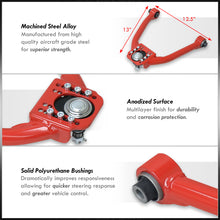 Load image into Gallery viewer, Nissan 350Z 2003-2009 / Infiniti G35 2003-2007 Front Upper Control Arms Camber Kit Red
