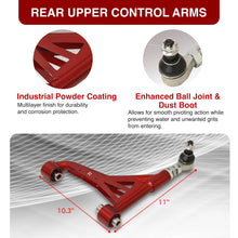 Load image into Gallery viewer, Lexus IS300 2001-2005 Front Upper & Rear Upper Tubular Control Arms Camber Kit Red