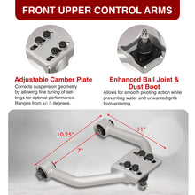 Load image into Gallery viewer, Lexus IS300 2001-2005 Front Upper & Rear Upper Tubular Control Arms Camber Kit Silver