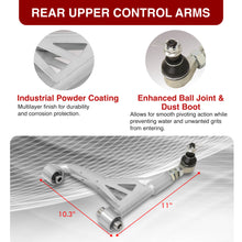 Load image into Gallery viewer, Lexus IS300 2001-2005 Front Upper & Rear Upper Tubular Control Arms Camber Kit Silver